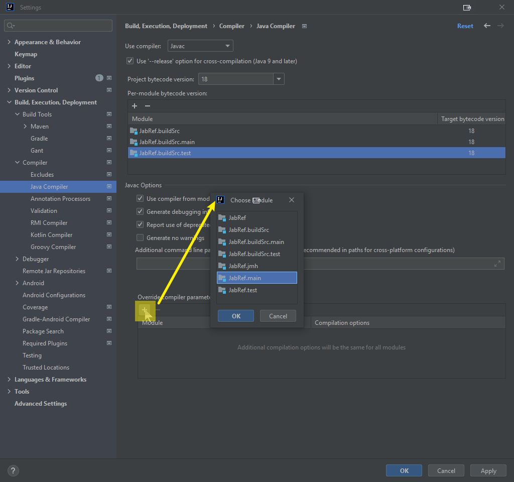 Gradle JVM is project SDK